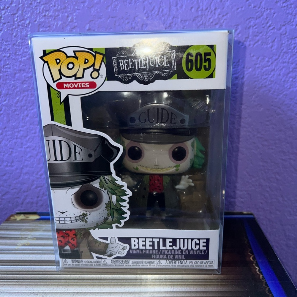 Pop! Movies Beetlejuice Vinyl Figure with Black and Red Accents